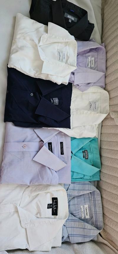 business man office shirt  size L long sleeve - Thumbnail 3