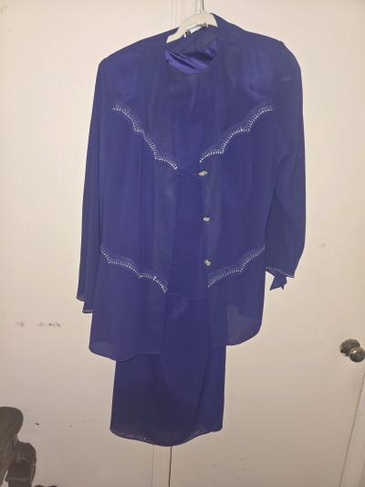 Dark blue skirt - Thumbnail 1