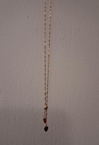 Women's Necklace with Heart Charms - Thumbnail 2