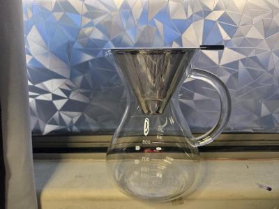 glass stove top drip coffeemaker - Thumbnail 2