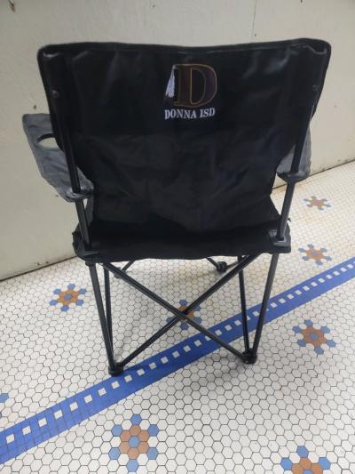 Used Folding Chair With Donna Emblem On Back Bag Included - Thumbnail 4