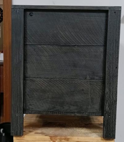 Handcrafted Wooden Porch Planter Box  Dark Stain Finish - Thumbnail 2