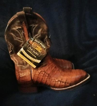 Dan Post Certified Camen Square Toe Western Boots 8