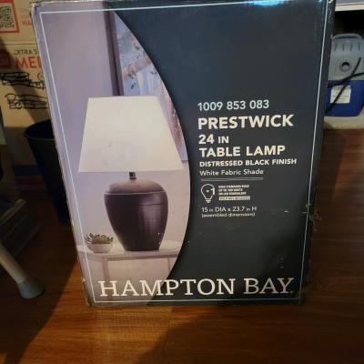 Hampton Bay 24 Inch Black Lamp
