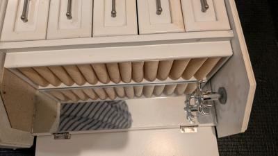 jewelry box white 5 opening drawers 2 opening side doors - Thumbnail 2