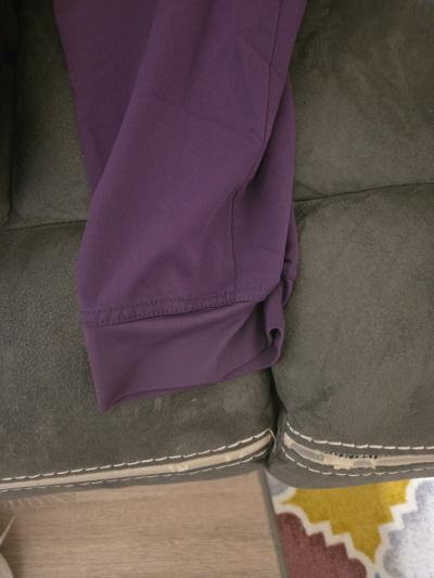 2pc Scrubstar set Purple with turquoise trim - Thumbnail 3
