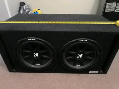 Dual 12 Inch Subwoofer kickers
