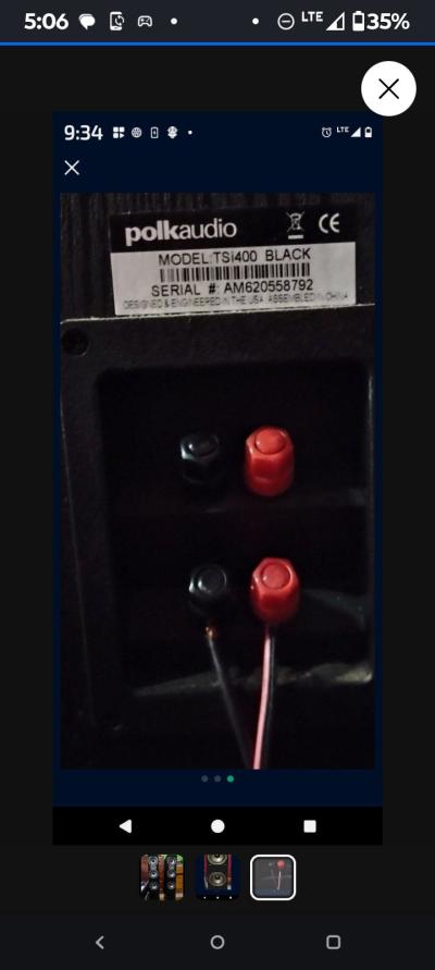 Pair Polk TSI 400  floor speakers - Thumbnail 2