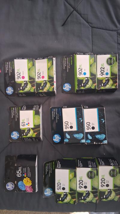 Lot of 11 Genuine HP Ink Cartridges  950 902XL 920XL Black 6