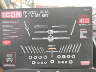Professional Icon 41 piece Metric Tap and Die Set