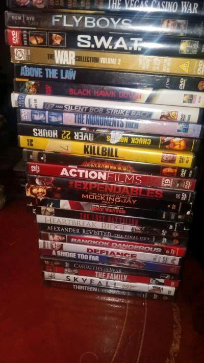 over 100 dvd movies all in case like new - Thumbnail 2