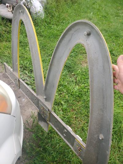 cast aluminum Mc Donalds sign vintage - Thumbnail 2