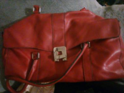 One Red purse and a Black Beaded purse