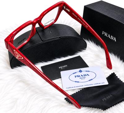 Red Oversized Square Fashion Sunglasses - Thumbnail 2