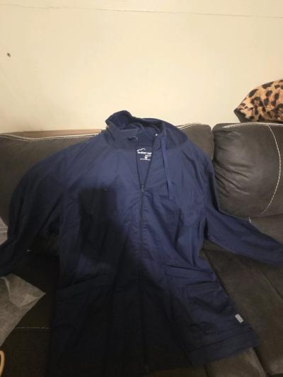 Womens Butter soft size 2x medical jacket Navy