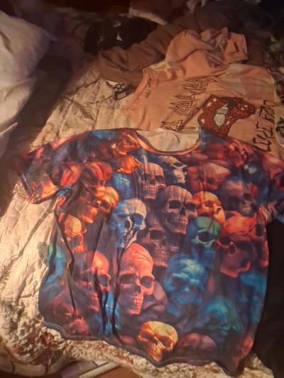 woman size 16 stretch jeans various colors skull shirts - Thumbnail 3