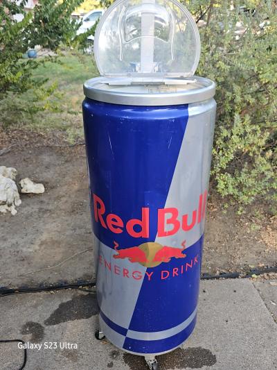Red Bull Energy Drink Can Cooler  Rolling Beverage Cooler  R - Thumbnail 7