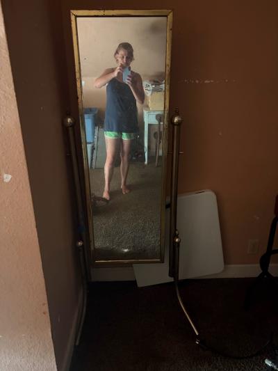 brass floor length mirror - Thumbnail 2
