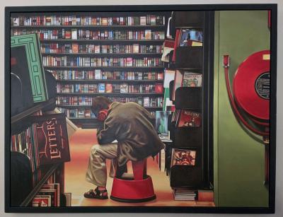 Gerard Boersma painting with black frame