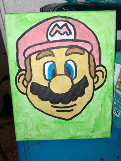 super Mario painting