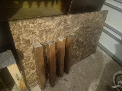 granite top Dining table table only