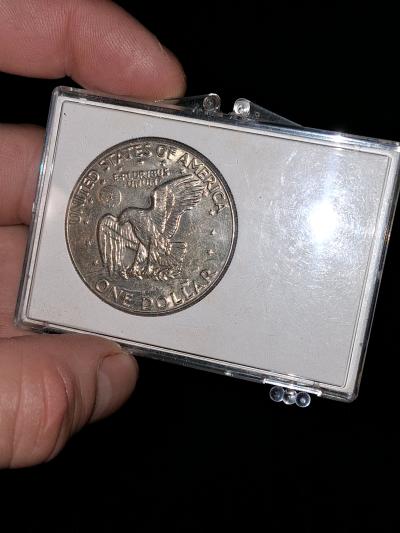 1977D Mint eisenhower  peg leg R in liberty rare coin - Thumbnail 4