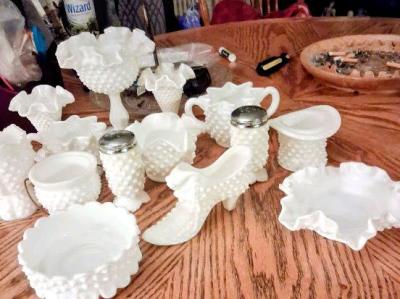 Fenton milkglassware