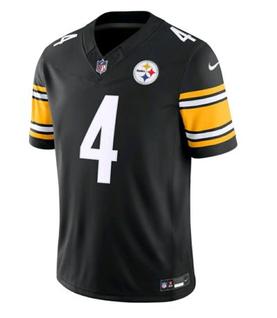New DK Metcalf Pittsburgh Steelers Game Player Jersey  Black - Thumbnail 3