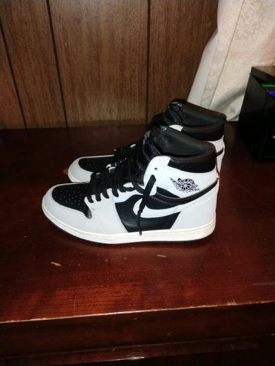 Nike Air Jordans black and grey