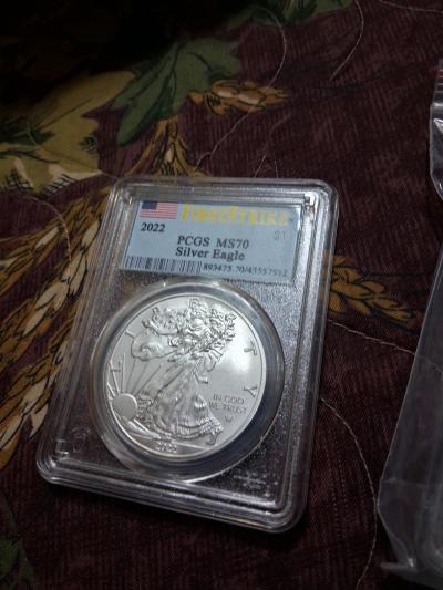 first strike pcgs ms70 American silver eagle