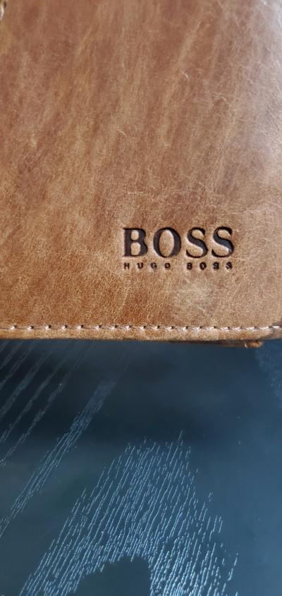 brown leather long bifold or trifold wallet - Thumbnail 2