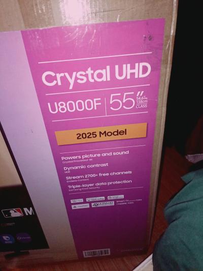 Samsung crystal 55in smart tv in original box