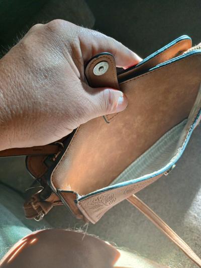 nice brown purse 10 in by 5 in - Thumbnail 7