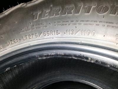 Set of 4 Goodyear wrangler TERRITORY MT  LT27565R18 1131100 - Thumbnail 6