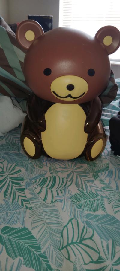 Brown Bear Piggy Bank with Yellow Belly