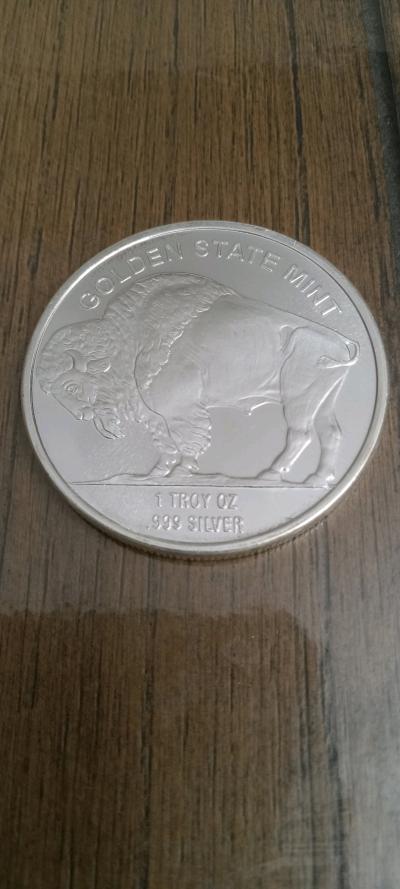 1 Troy Oz Silver Buffalo Indian Head Round - Thumbnail 5