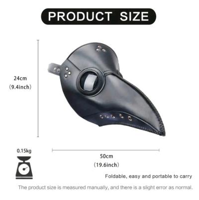 3in1 Plague Doctor Mask Costume - Thumbnail 3