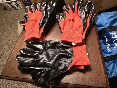 12 Pairs Assorted Work Gloves Bundle HyFlex MaxiFlex Leather