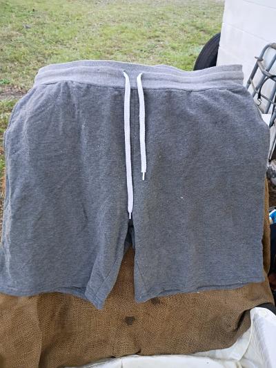A Mens Grey Pair of Grey Shorts