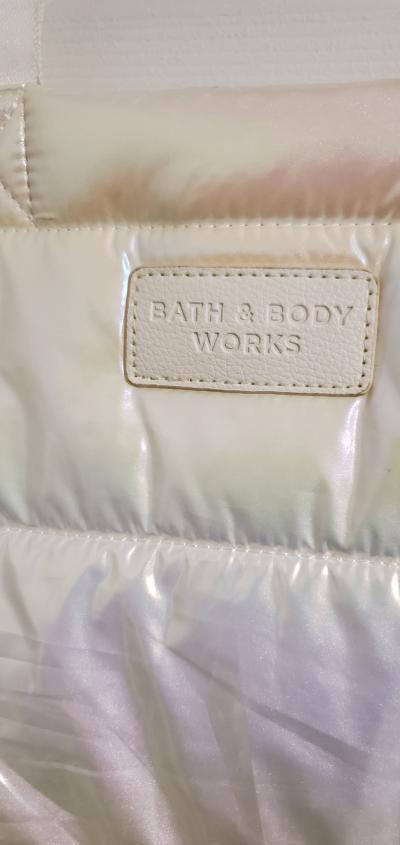 Bath  Body Works Iridescent Puffer Tote Bag - Thumbnail 2