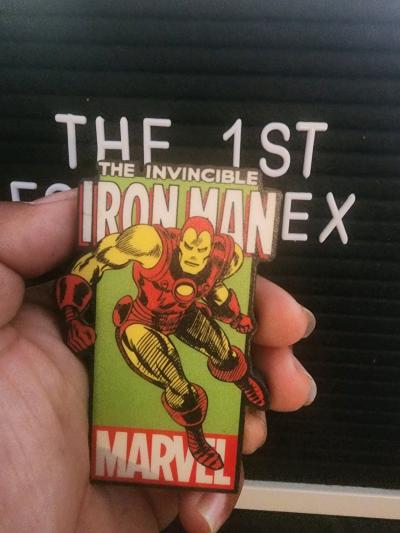 Marvel Comics The Invincible Iron Man 3D diecut magnetplaque