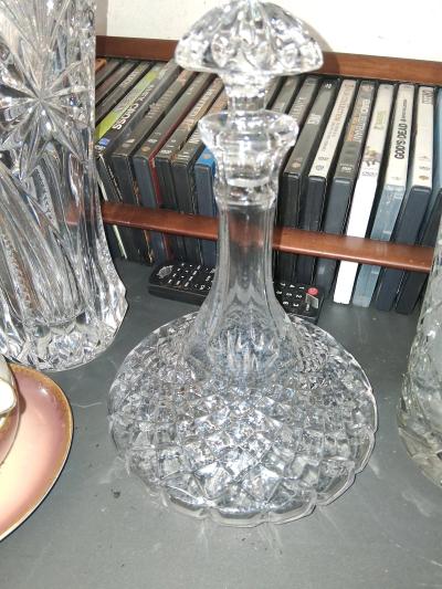 Crystal  and old stained glass lamp shades - Thumbnail 5