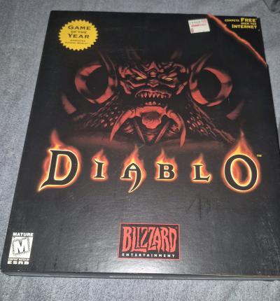 Vintage Diablo 1 1996 PC Game Box