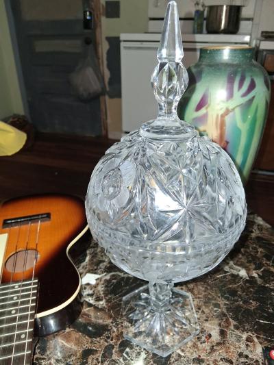 Crystal  and old stained glass lamp shades - Thumbnail 6