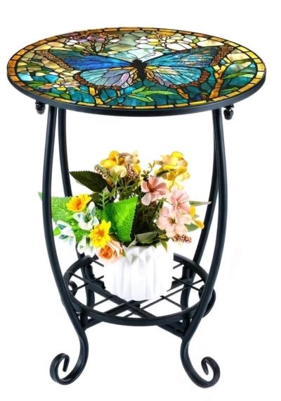 Butterfly outside Table