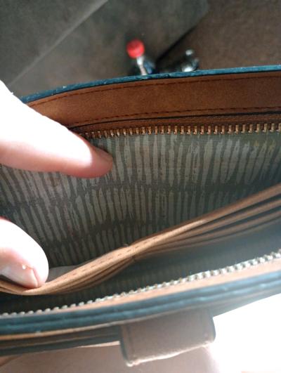 nice brown purse 10 in by 5 in - Thumbnail 5