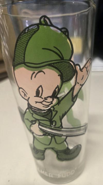 1973 Warner Bros Pepsi Collector Series Elmer Fudd Glass Loo
