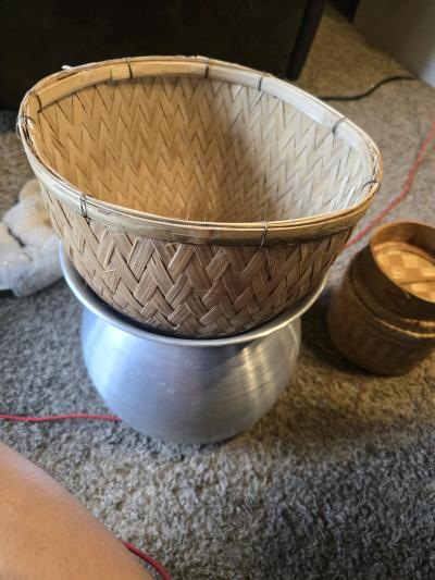 Complete 3Piece Thai Sticky Rice Cooking Set  Diamond Brand - Thumbnail 5