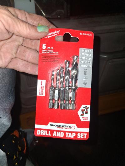 Milwaukee Shockwave 5Piece Metric Drill and Tap Bit Set