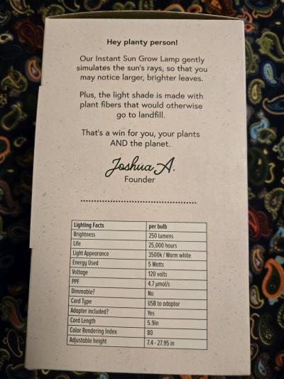 Grow light We the Wild new in Box - Thumbnail 4
